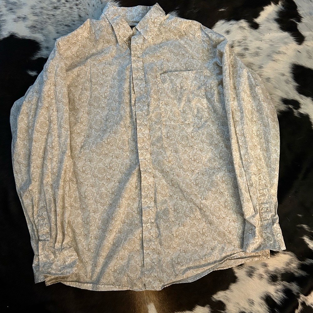 Ariat Cream Casual Button Down Shirt